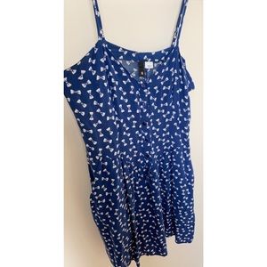 Cotton Print Mini Dress